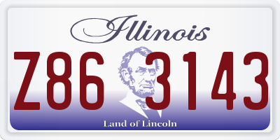 IL license plate Z863143