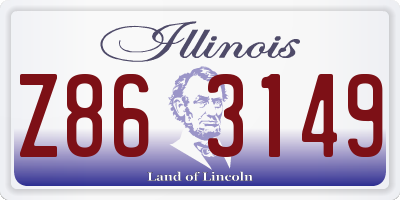 IL license plate Z863149