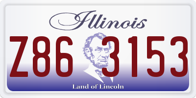 IL license plate Z863153