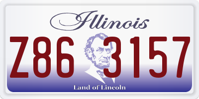 IL license plate Z863157