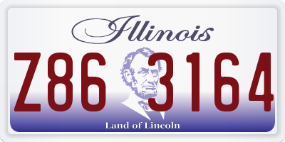 IL license plate Z863164