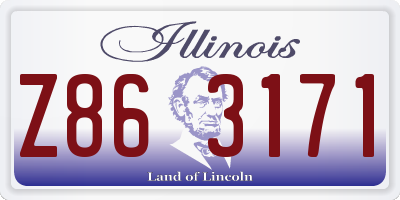 IL license plate Z863171