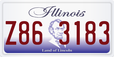 IL license plate Z863183