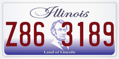 IL license plate Z863189