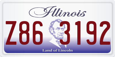IL license plate Z863192