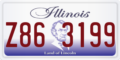 IL license plate Z863199