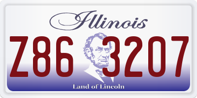 IL license plate Z863207