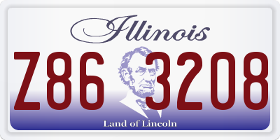 IL license plate Z863208