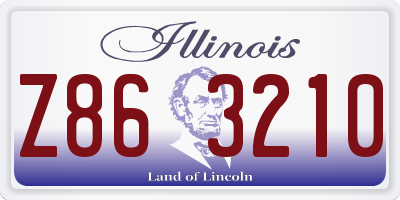 IL license plate Z863210