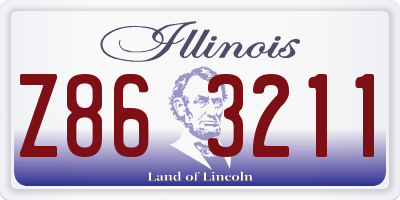 IL license plate Z863211
