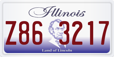 IL license plate Z863217