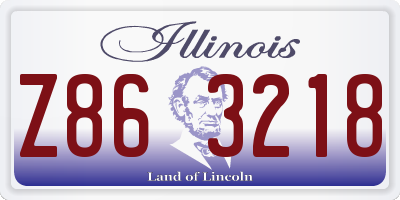 IL license plate Z863218