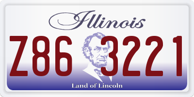 IL license plate Z863221