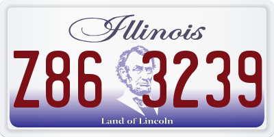 IL license plate Z863239