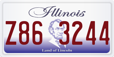 IL license plate Z863244