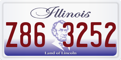IL license plate Z863252