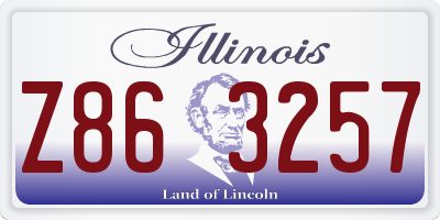IL license plate Z863257