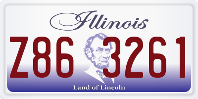 IL license plate Z863261