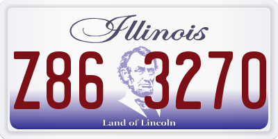 IL license plate Z863270
