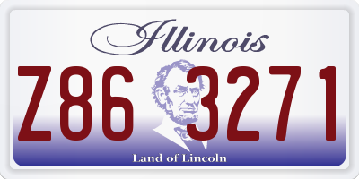IL license plate Z863271