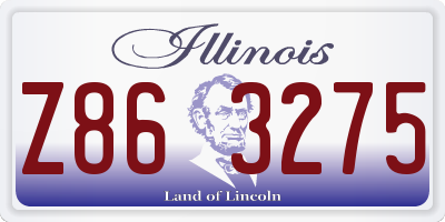 IL license plate Z863275