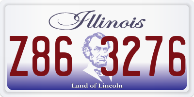 IL license plate Z863276