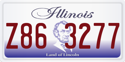 IL license plate Z863277