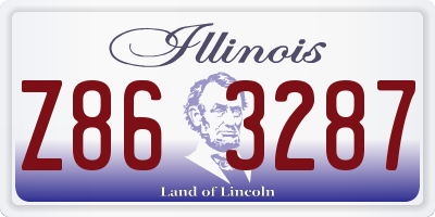 IL license plate Z863287