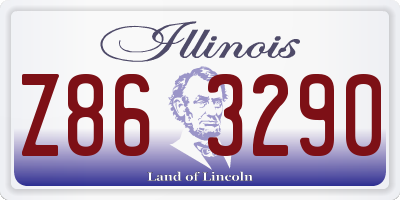 IL license plate Z863290