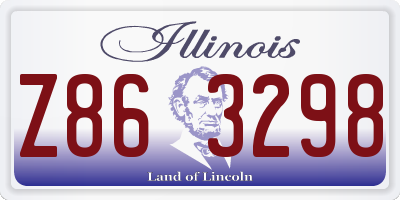 IL license plate Z863298
