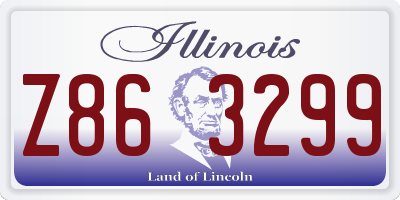 IL license plate Z863299