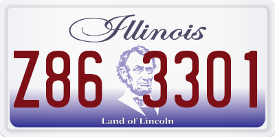 IL license plate Z863301
