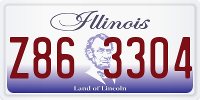 IL license plate Z863304