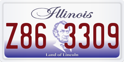 IL license plate Z863309