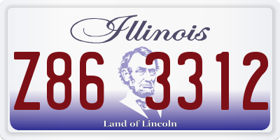 IL license plate Z863312