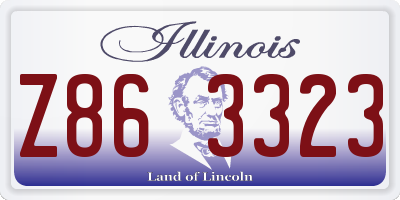 IL license plate Z863323