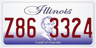 IL license plate Z863324