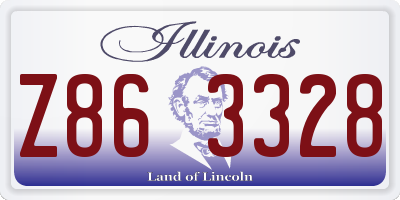 IL license plate Z863328