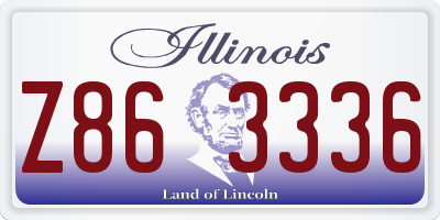 IL license plate Z863336