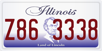 IL license plate Z863338