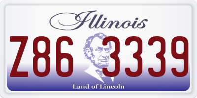 IL license plate Z863339