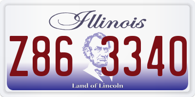 IL license plate Z863340