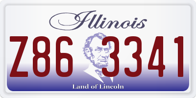 IL license plate Z863341