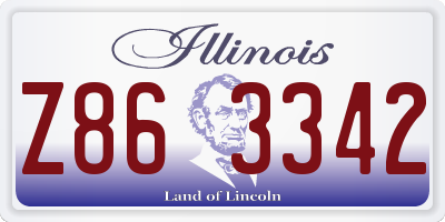 IL license plate Z863342