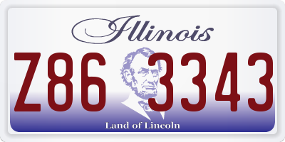 IL license plate Z863343
