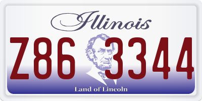 IL license plate Z863344