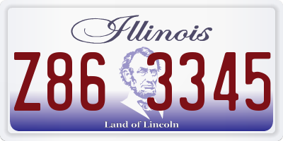 IL license plate Z863345