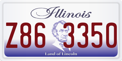 IL license plate Z863350