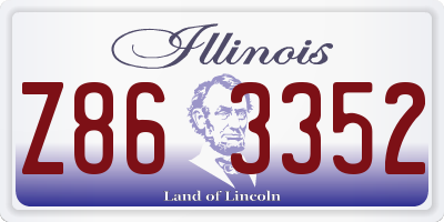 IL license plate Z863352