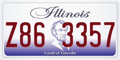IL license plate Z863357
